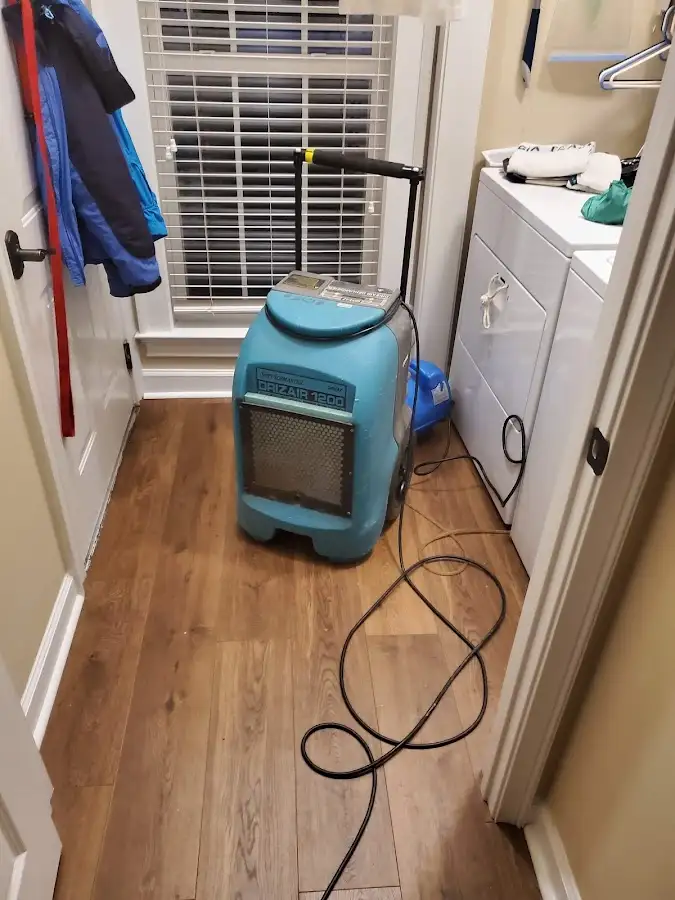 Commercial dehumidifier deployed for Flood Damage Cleanup in Breaux Bridge